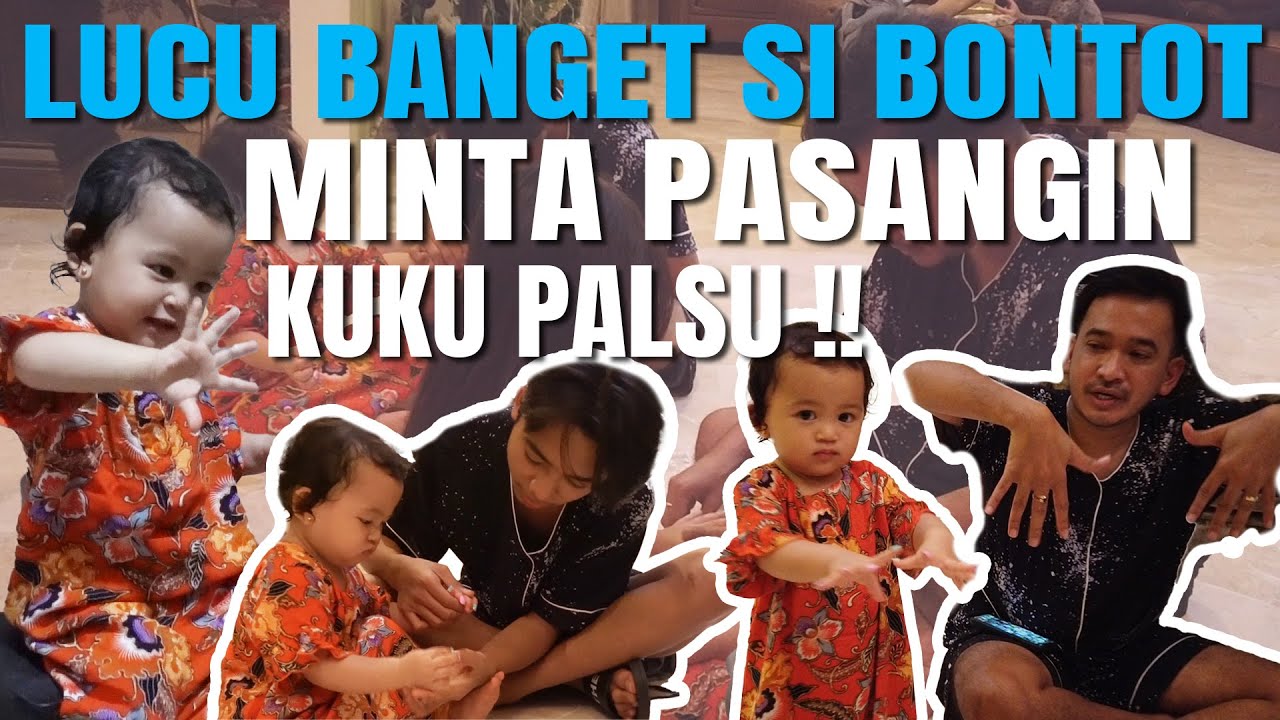 The Onsu Family - LUCU BANGET, Si Bontot minta pasangin kuku palsu!!