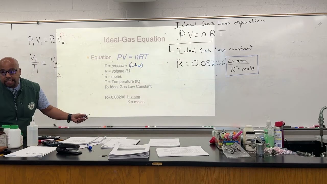 Ideal Gas Law Equation (Chapter 13: Video 4)