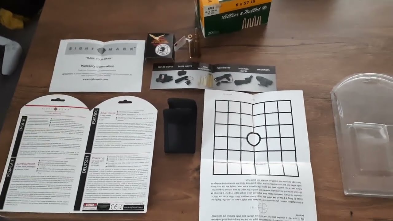 SIGHTMARK 8x57 лазерный пристрелочный патрон.