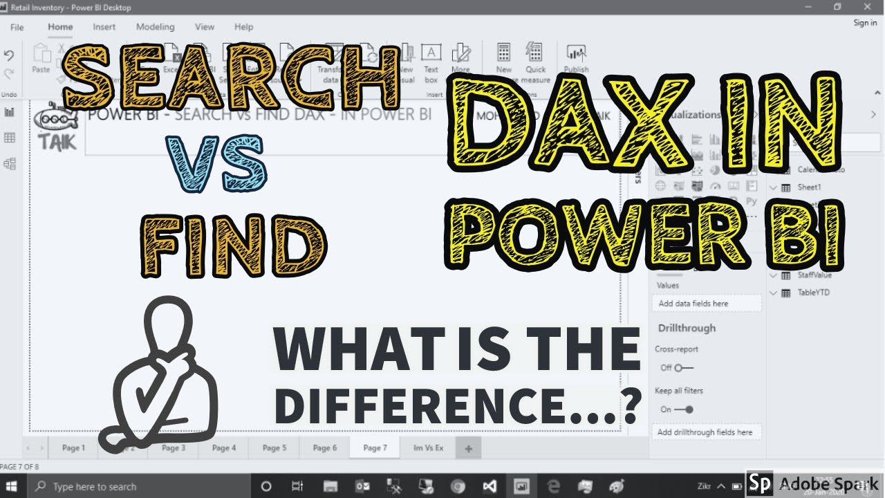 Search Vs Find DAX In Power BI - TAIK18 (6-20) Power BI