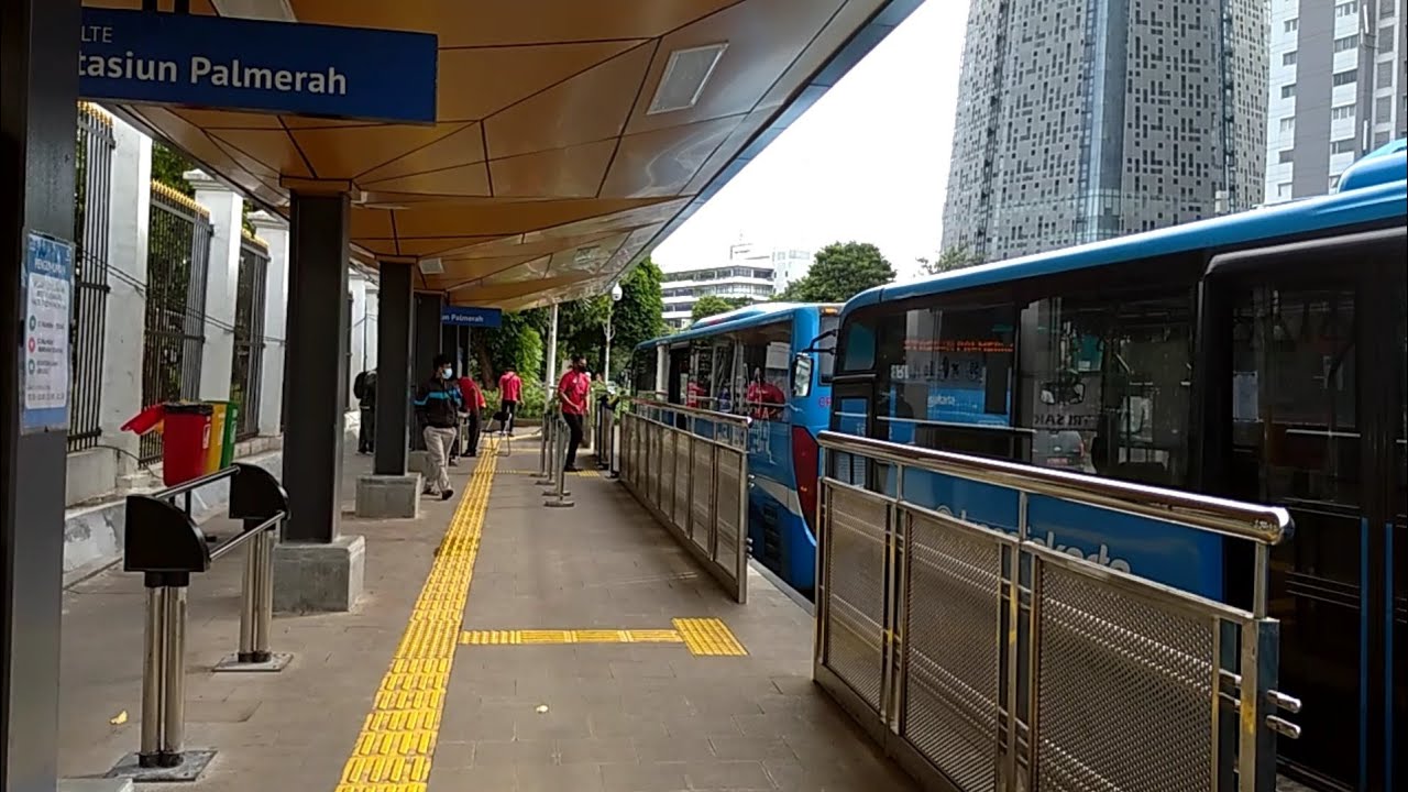 Bus TJ 1B&1F Lewat Mall Senayan Park | Coba Bus TransJakarta Rute 1B Dari Halte ST. Palmerah-Tosari