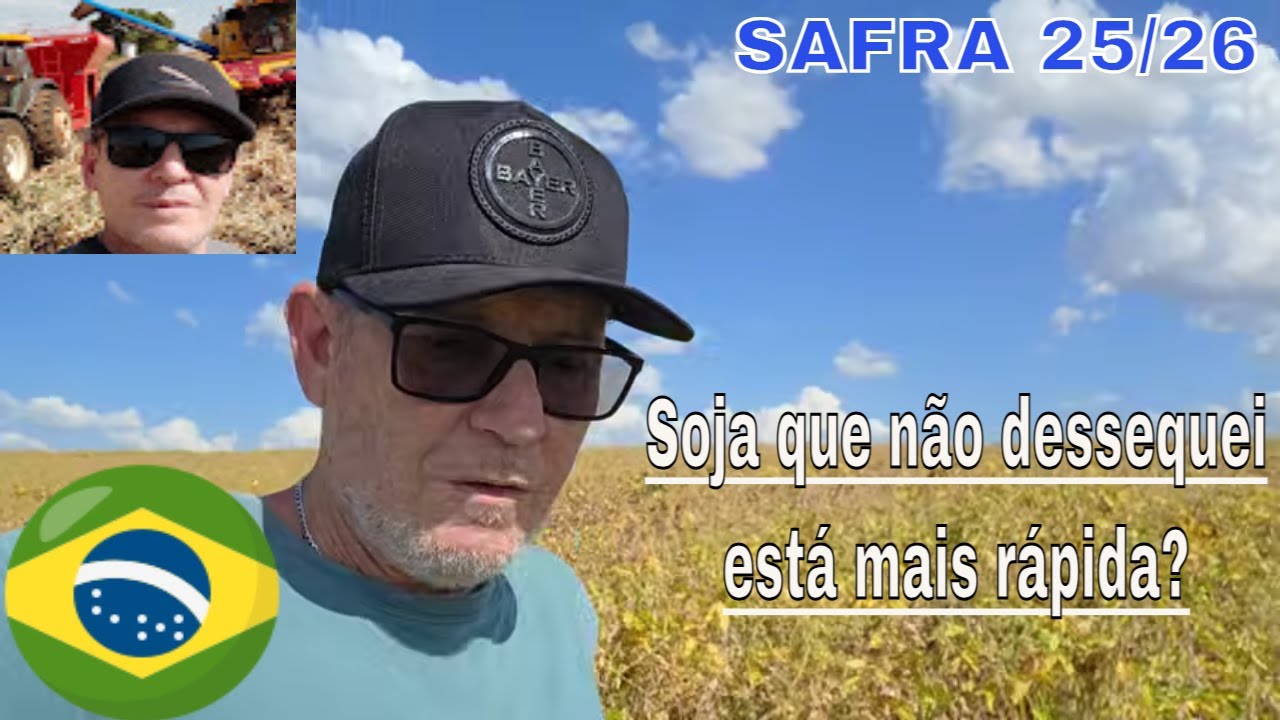 Tá difícil da soja 25/26 chegar ao ponto de colheita, parece que onde dessequei tá mais demorado...