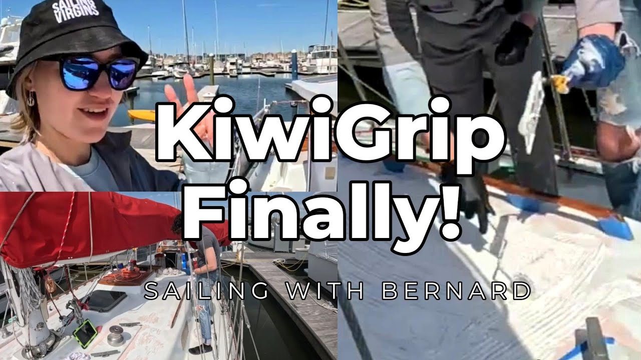 Applying KiwiGrip at last! (It's giving deck)