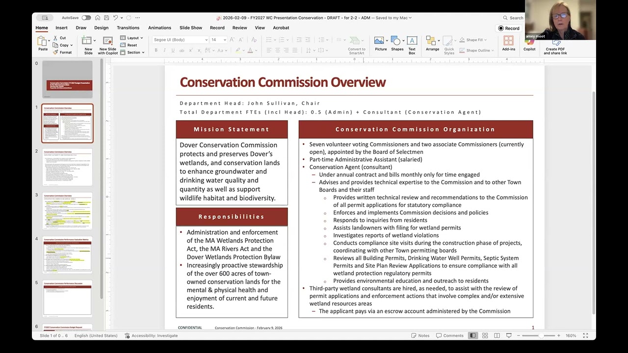 2.2.26 Conservation Commission Meeting