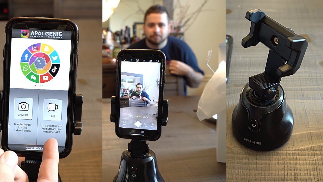 Умный держатель для телефона Apai Genie 360&deg; с функцией отслеживания лиц и объектов