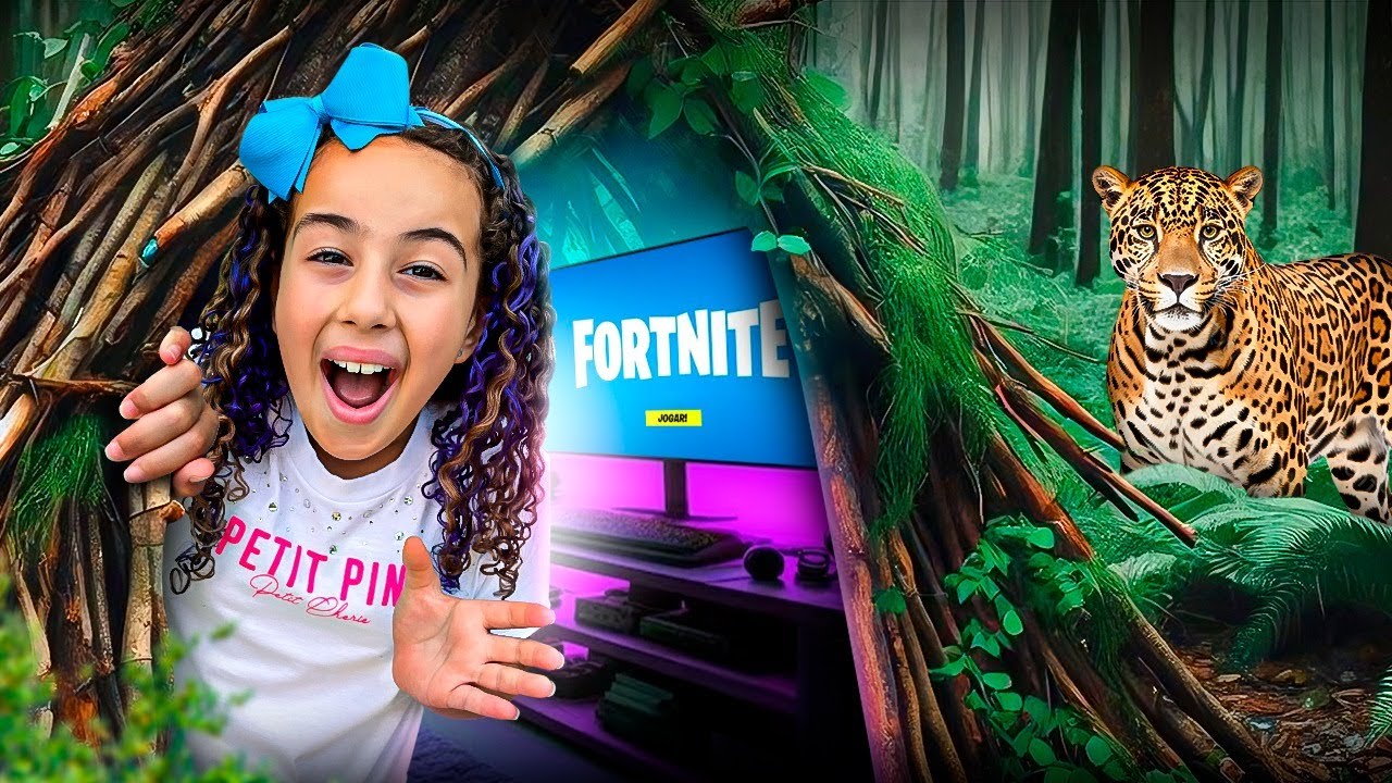 CONSTRUÍ UM QUARTO SECRETO NA FLORESTA PRA ME ESCONDER DA MINHA MÃE!