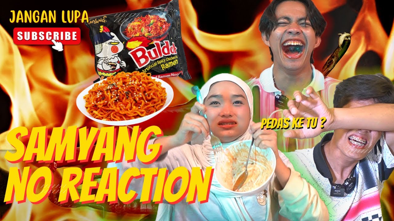 JANGAN TENGOK KALAU TAK KUAT IMAN ! - CHALLENGE MAKAN RAMEN TANPA REACTION MUKA !