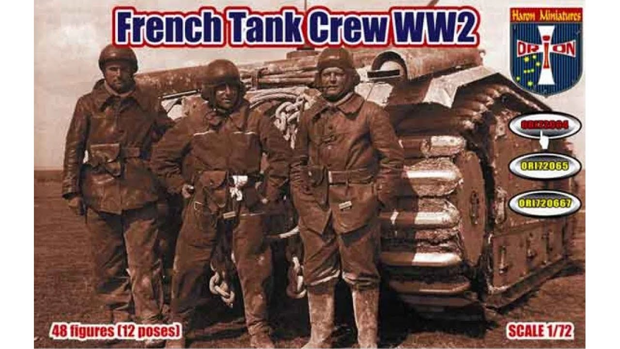 Unboxing ORION 72064 - 1/72 - French Tank Crew WW2 Plastic Model Kit