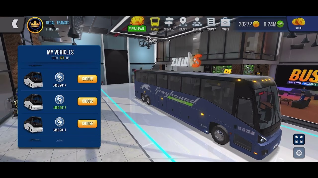 Bus Simulator: Ultimate 🇺🇸 (Greyhound New Livery 2025 Skin - MCI J450 2017)