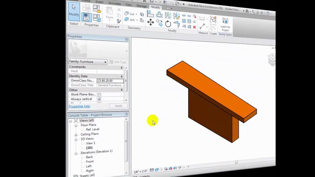 Revit Architecture - Creating New Parametric Families - Part 2