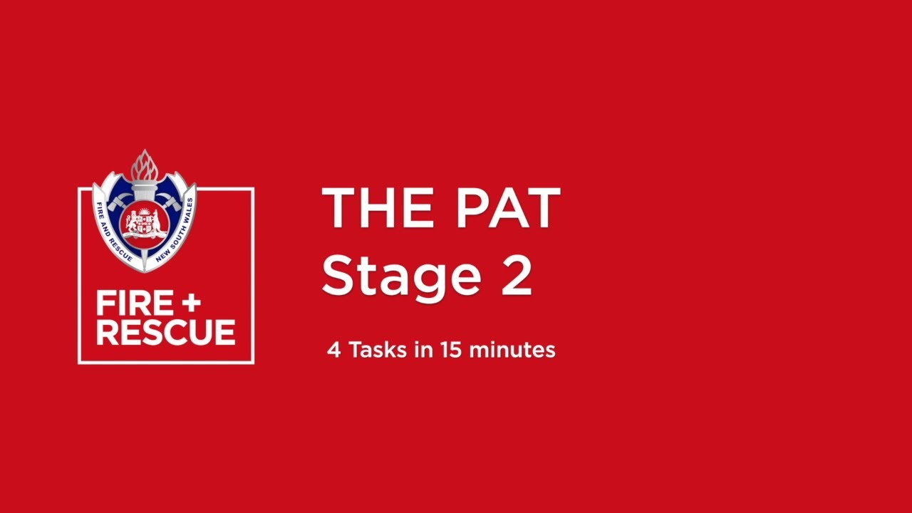 Stage 2 - FRNSW Physical Aptitude Test (PAT)