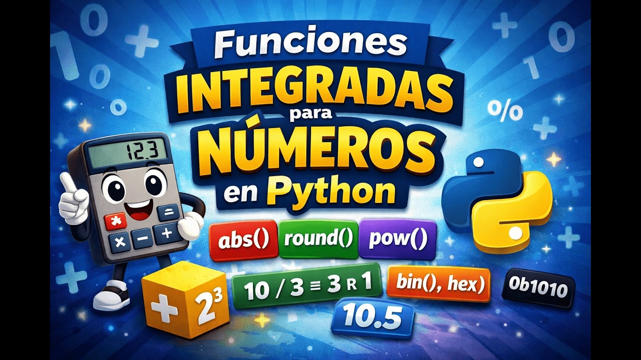 Funciones integradas para números en Python (int y float)