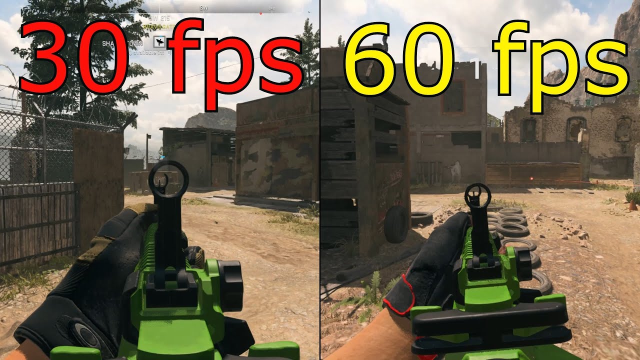 30 FPS vs 60 FPS - CoD: Modern Warfare 2 Gameplay