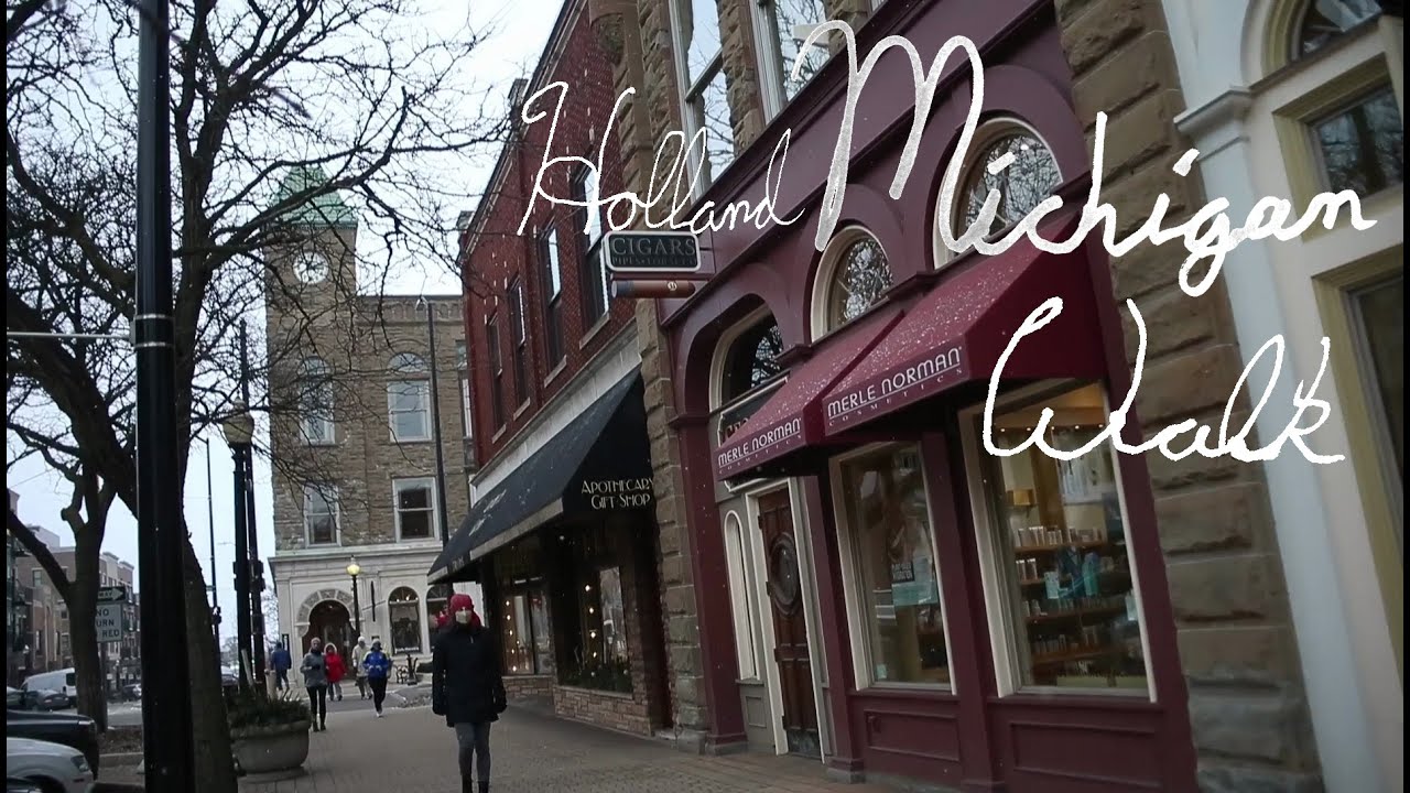 2K Cinema Camera Walk Holland Michigan's Centennial Park to an empty Farmers Market on Jan 19, 2022)