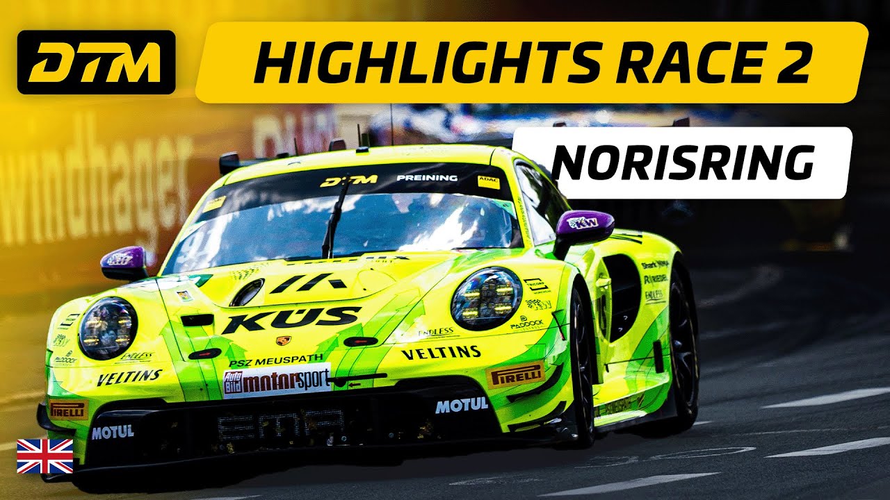 Race Red-Flagged! 😱 Preining Triumphs Amid the Chaos! | Highlights Race 2 Norisring | DTM 2025