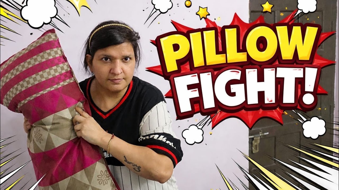 Serious Mode ON 😎 Pillow Fight Battle |            Full Masti Challenge