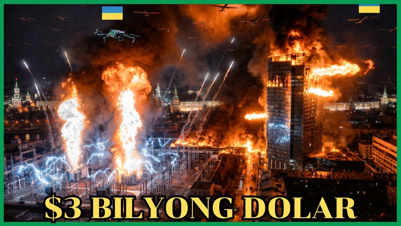 MOSCOW GUMUHO! Paulit-ulit na Drone Strike ng Ukraine, Russia Lugi ng $3 Bilyon!