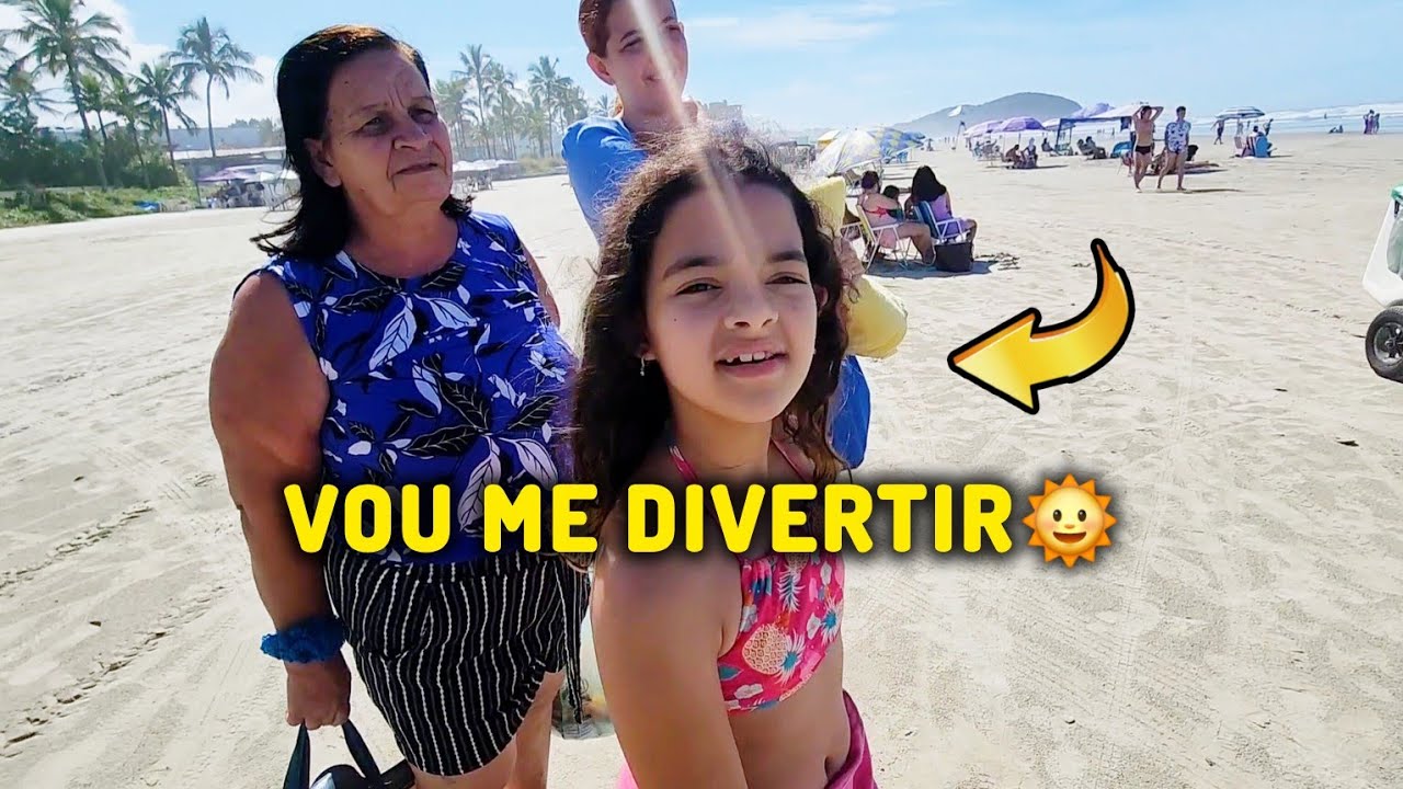 VLOG - MINHA SOBRINHA CONHECENDO A PRAIA DE BERTIOGA