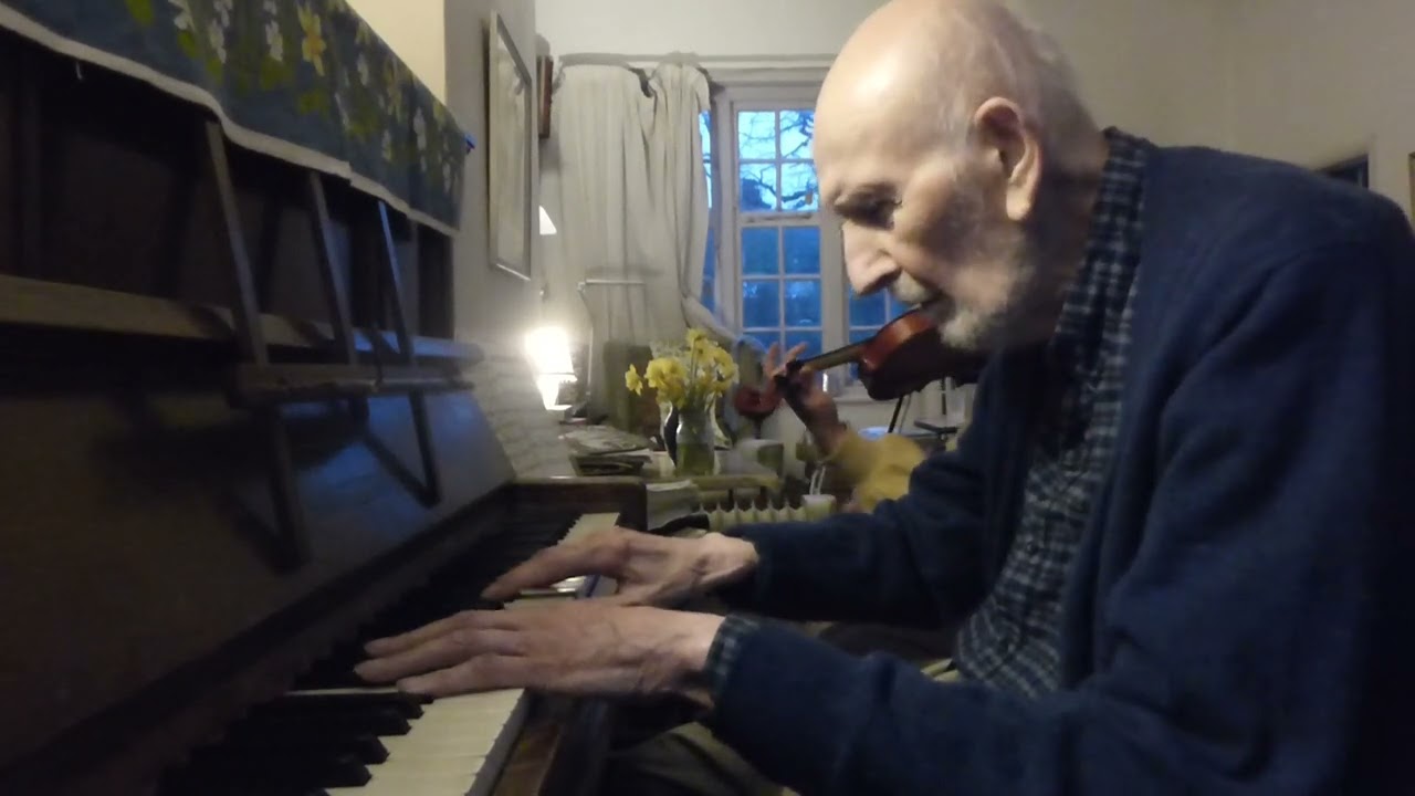 With a Song in My Heart 2 - 96歳 96 year old piano violin  Social Bubble Jazz ソーシャルバブルジャズ