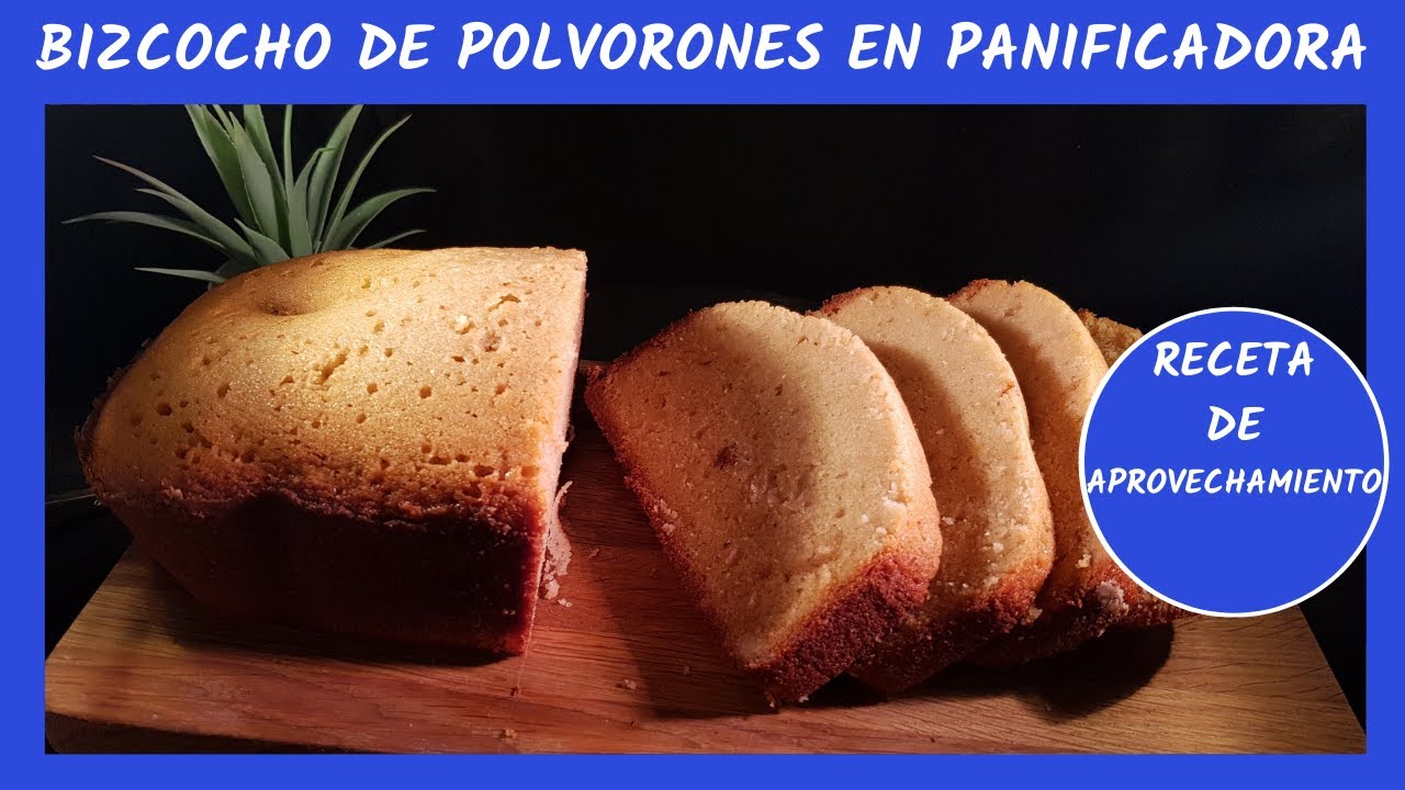 🍞 Bizcocho de polvorones en panificadora . Receta de aprovechamiento 💰💰