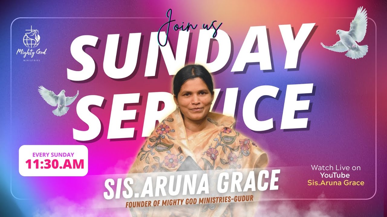 Sunday evening  Service Live || 18th Jan 2026 || Sis.Aruna Grace || Mighty God Ministries