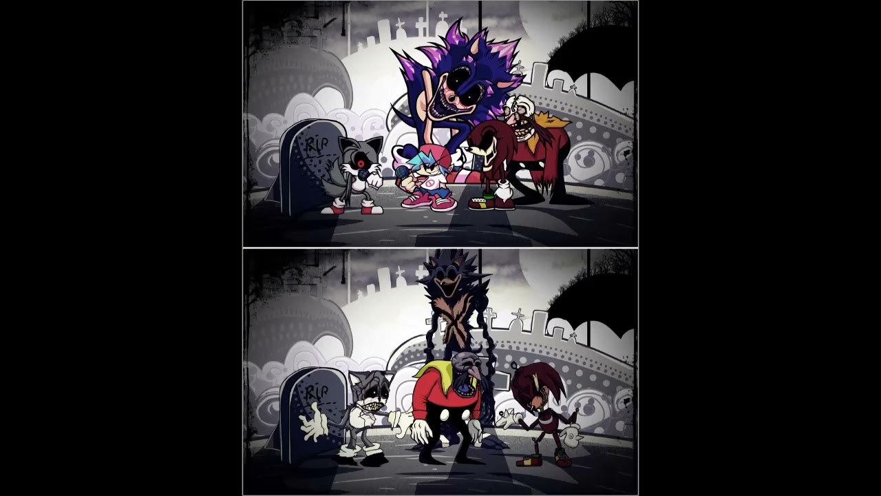 FNF Vs Sonic.exe Cover - Triple Slaves (Triple Trouble But Lord X Gang Vs Xenophanes Gang)