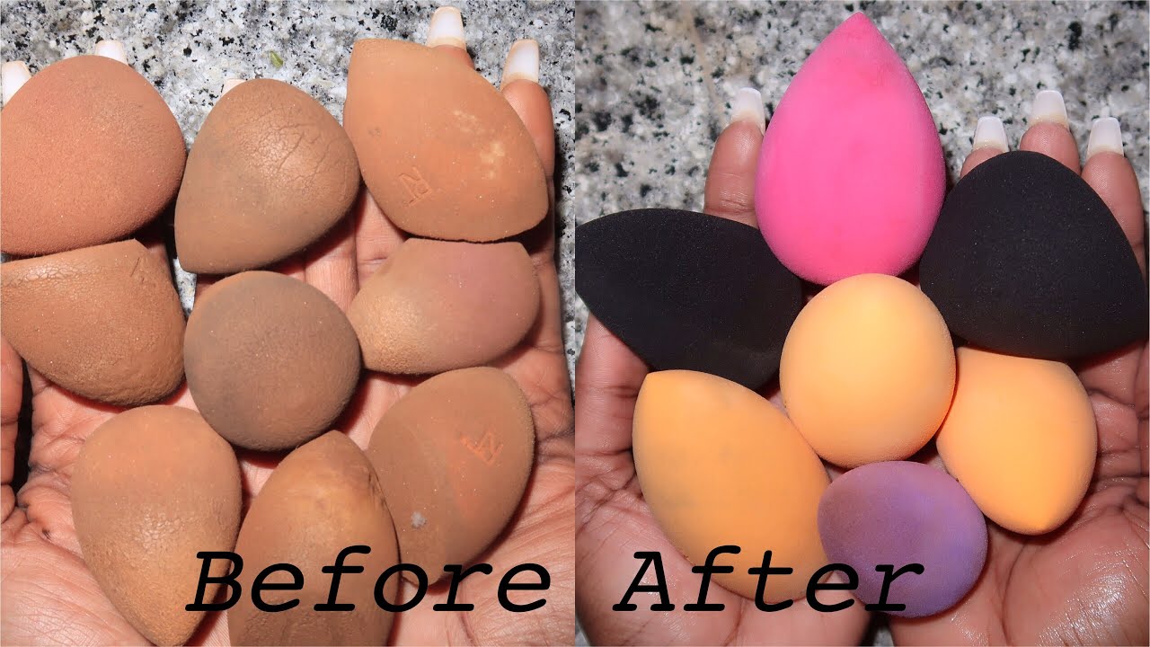 КАК ОЧИСТИТЬ СПОНД BEAUTY BLENDER ДОМА*