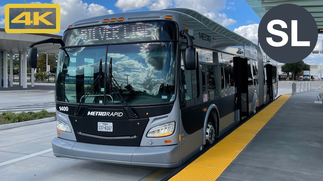 Riding Houston METRORapid Silver Line, Northwest Transit Center to Uptown Houston/Galleria, 4K Ride