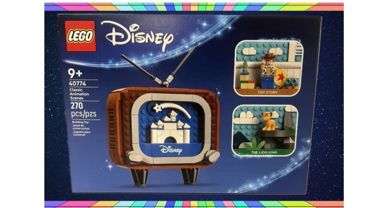 Adorable! Nostalgia! LEGO Disney Classic Animation TV Set 40774 GWP