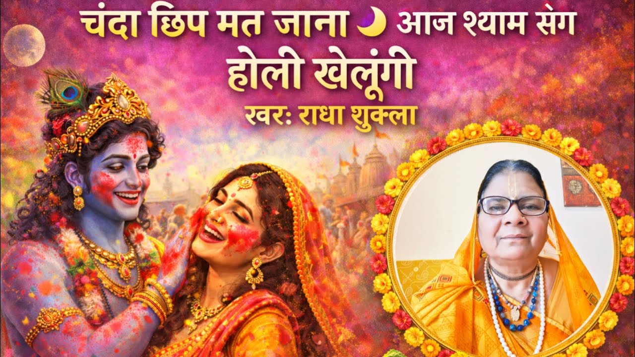 चंदा छिपो मत #🌙 आज शाम#संग होली खेलूंगी#होली स्पेशल कृष्ण भजन#2026:स्वर राधा शुक्ला#trending bhajan 