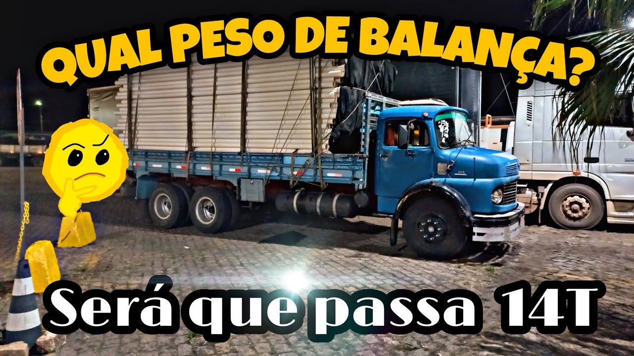 Será que caminhão MB 1113 passa com 14 tonelada de carga na balança? #QRAALEMAOMB1113