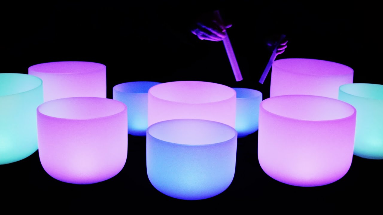 Clear Negative Thoughts Crystal Bowls Deep Sleep & Chakra Healing 432Hz Sound Bath