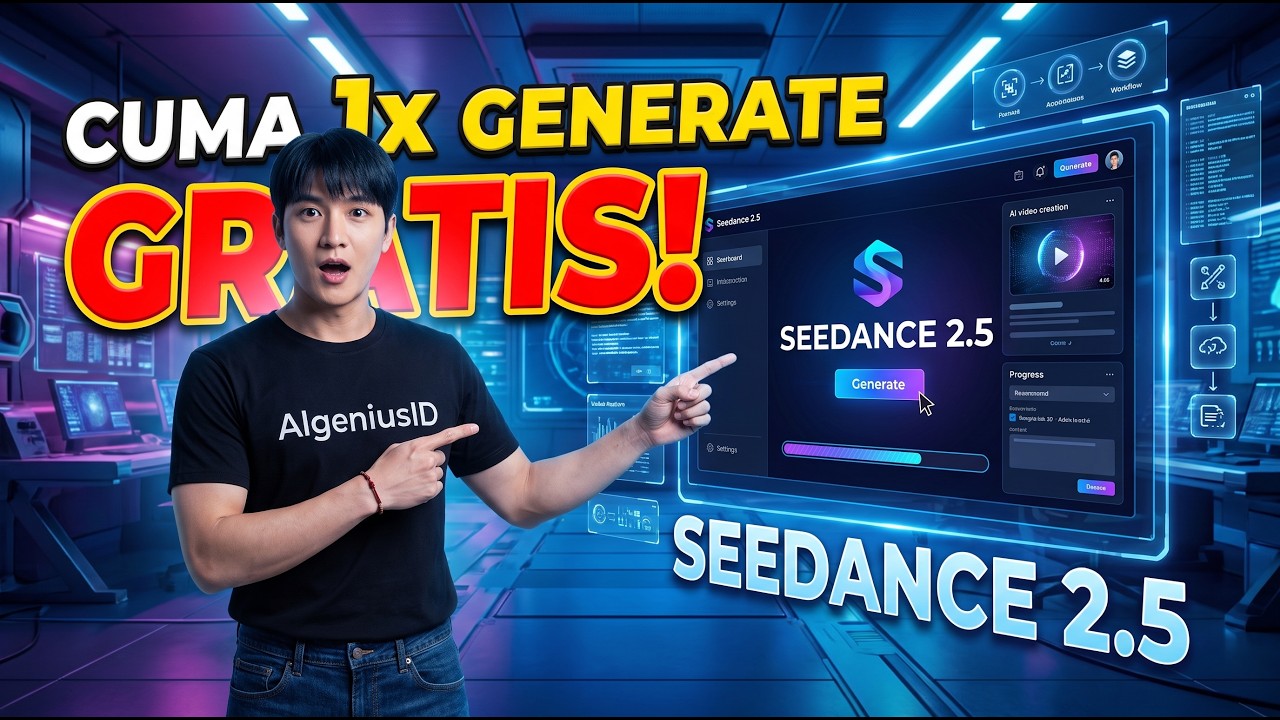 BIKIN VIDEO PANJANG CUMA 1x GENERATE⁉️ Seedance 2.5 GRATIS