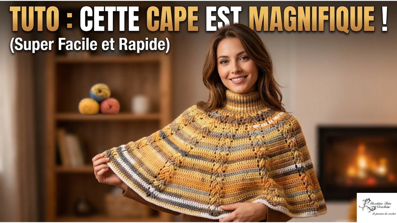 Tuto cape, capeline au crochet