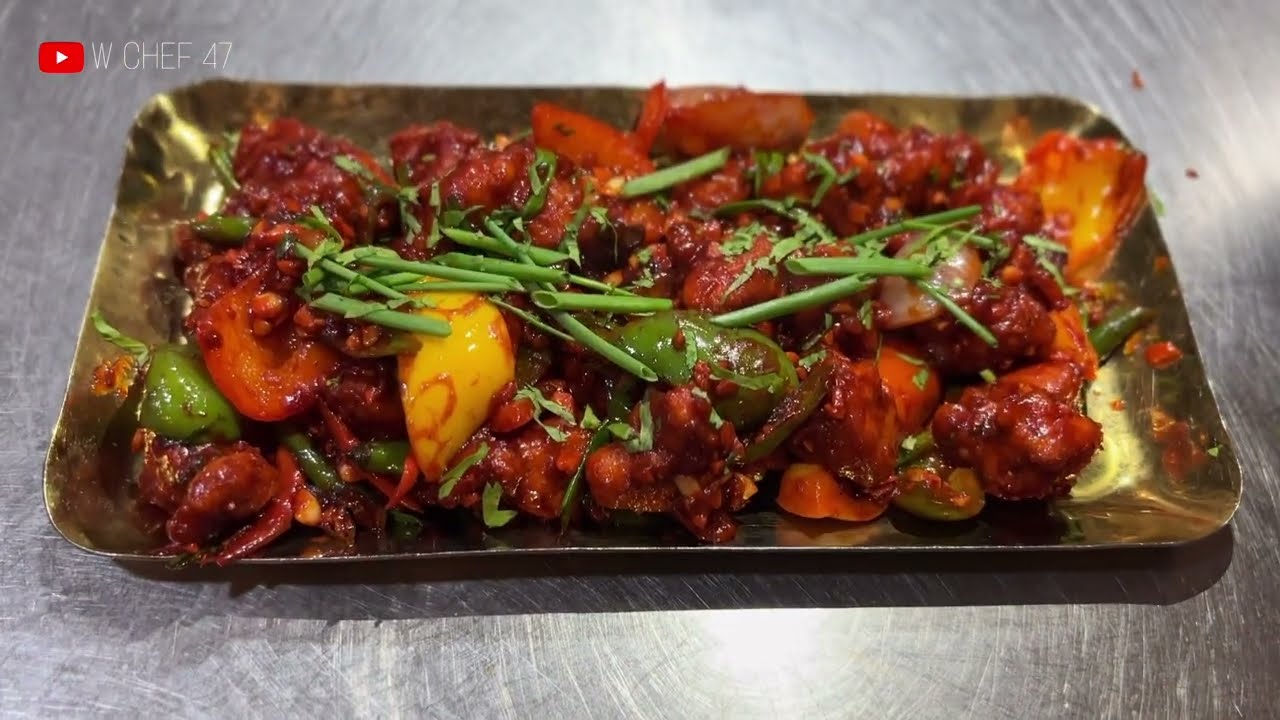 Chilli chicken restaurant style | Chilli chicken recipe | Chinese recipes | W chef 47