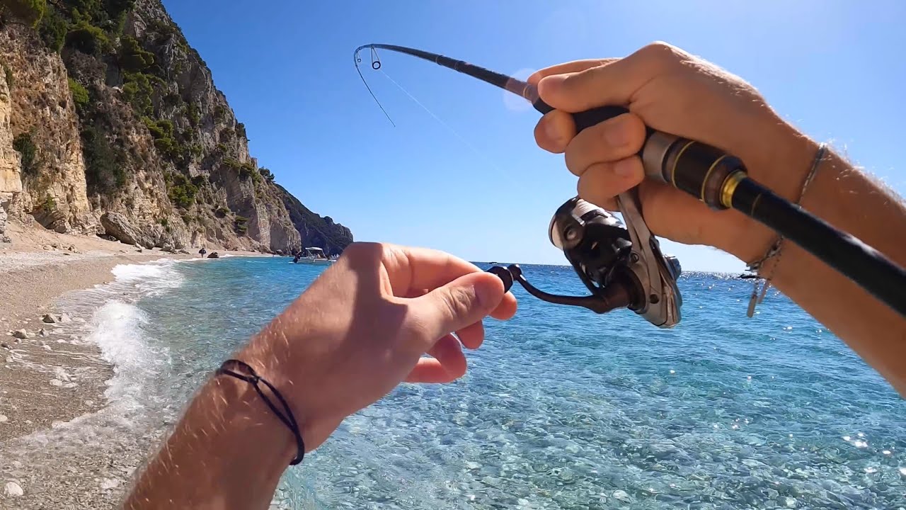 Light Rock Fishing on the Beach | Greece 2025