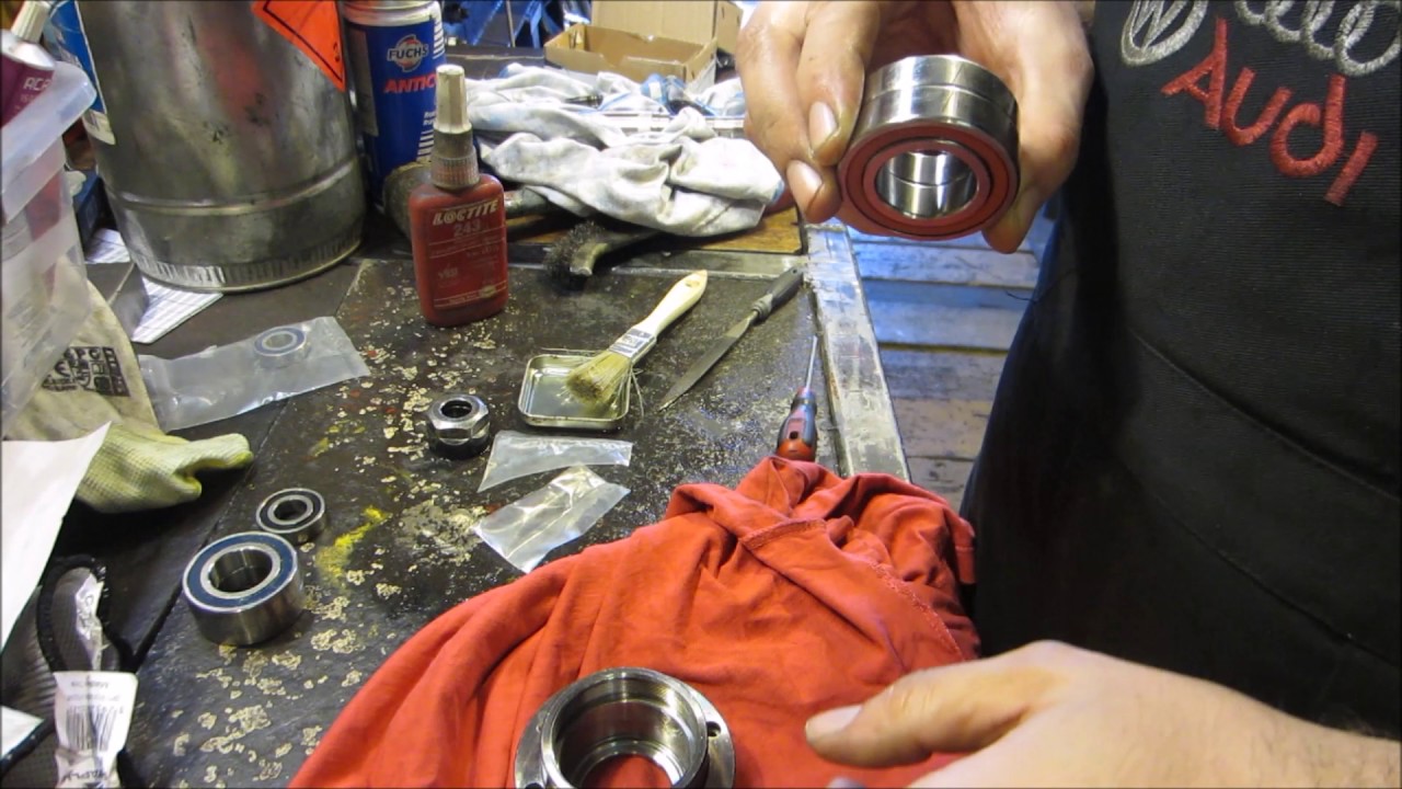 Wymiana łożysk wrzeciona 2,2kw - nowe łożyska #3 ( Water spindle bearings)