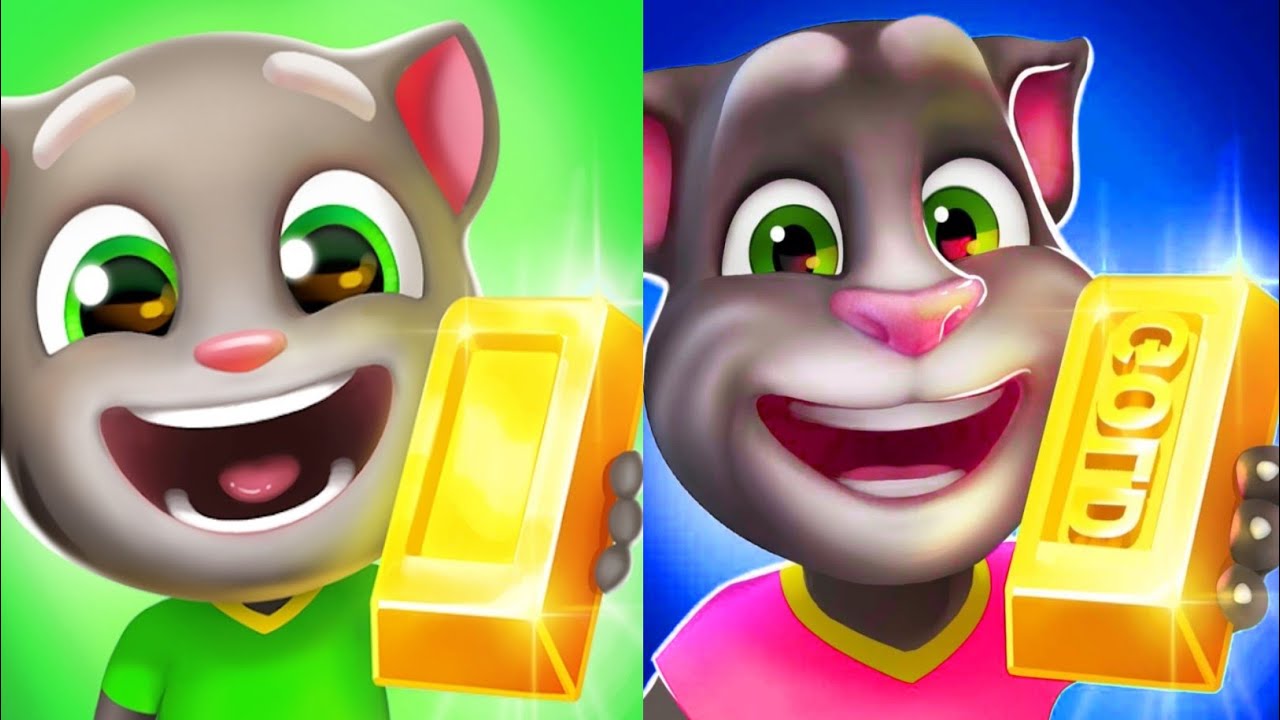 Talking Tom Gold Run Summer Of Sports vs Talking Tom Gold Run Las Vegas Android Gameplay