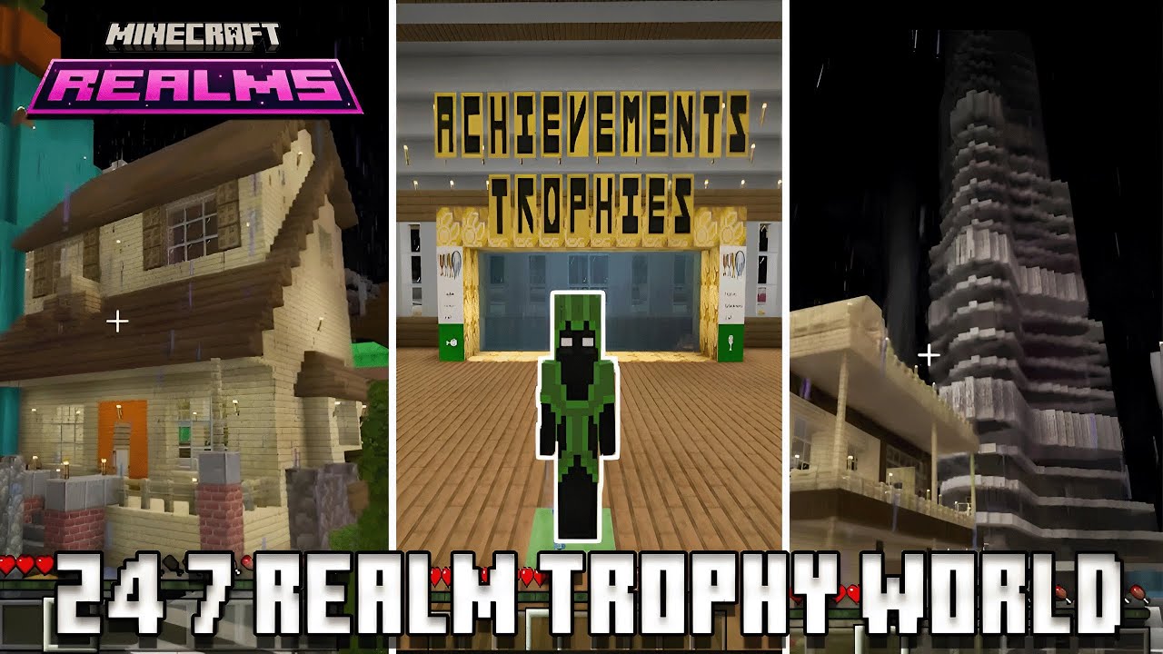 🔴Live - Minecraft Trophy World/MINECRAFT TROPHY WORLD!