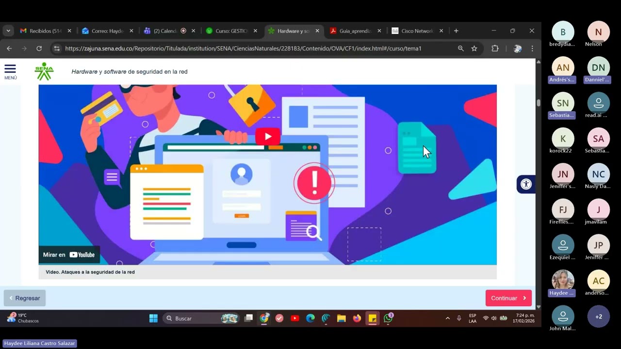 Seguridad de información en la red