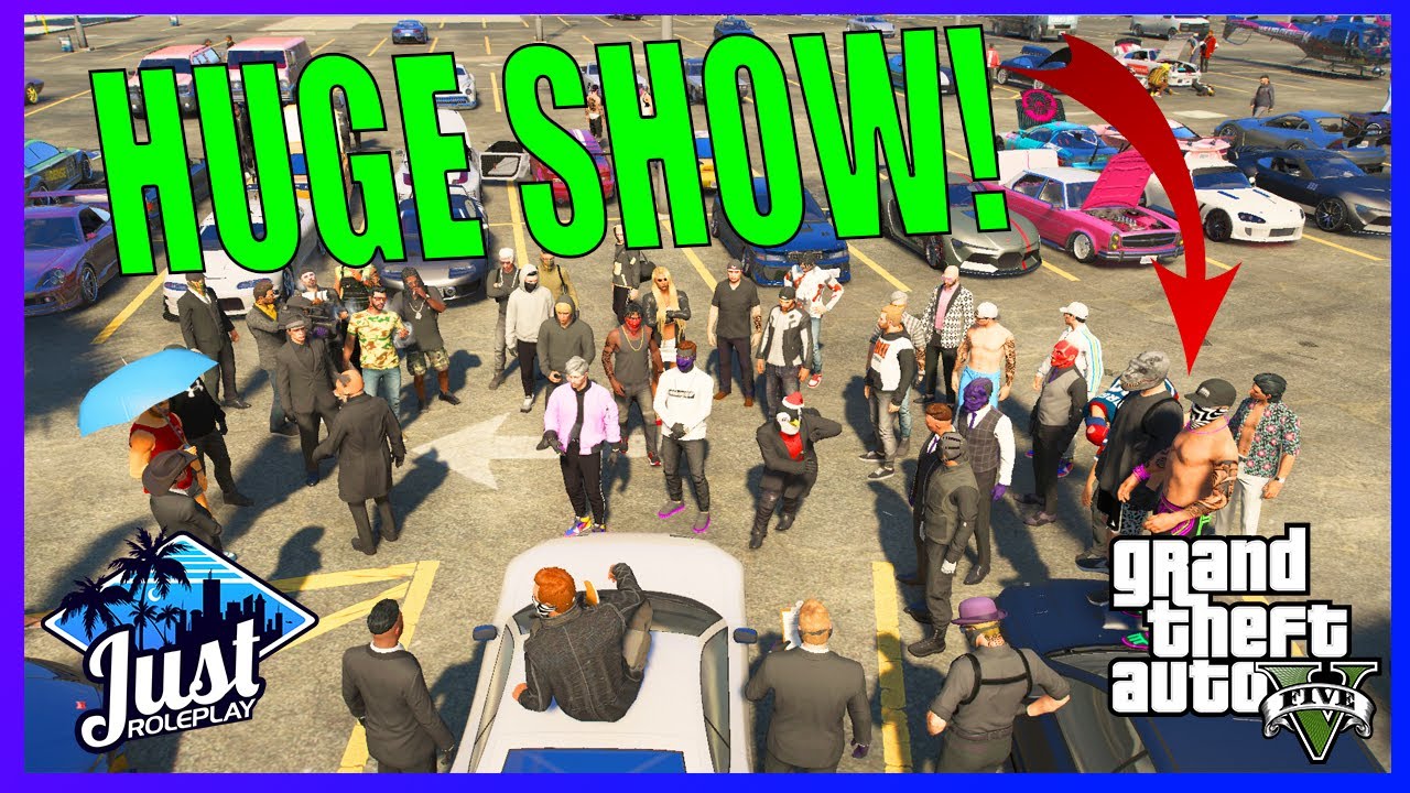 100+ PERSON CAR SHOW IN GTA 5 ROLEPLAY! | JustRP 3.0