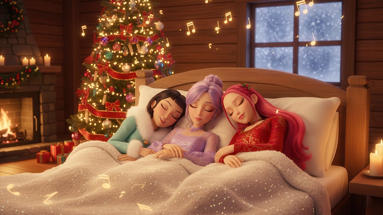 Stress-Free Sleep 🎄 Christmas Piano for Deep Rest | Rumi, Mira, Zoey | Kpop Demon Hunters