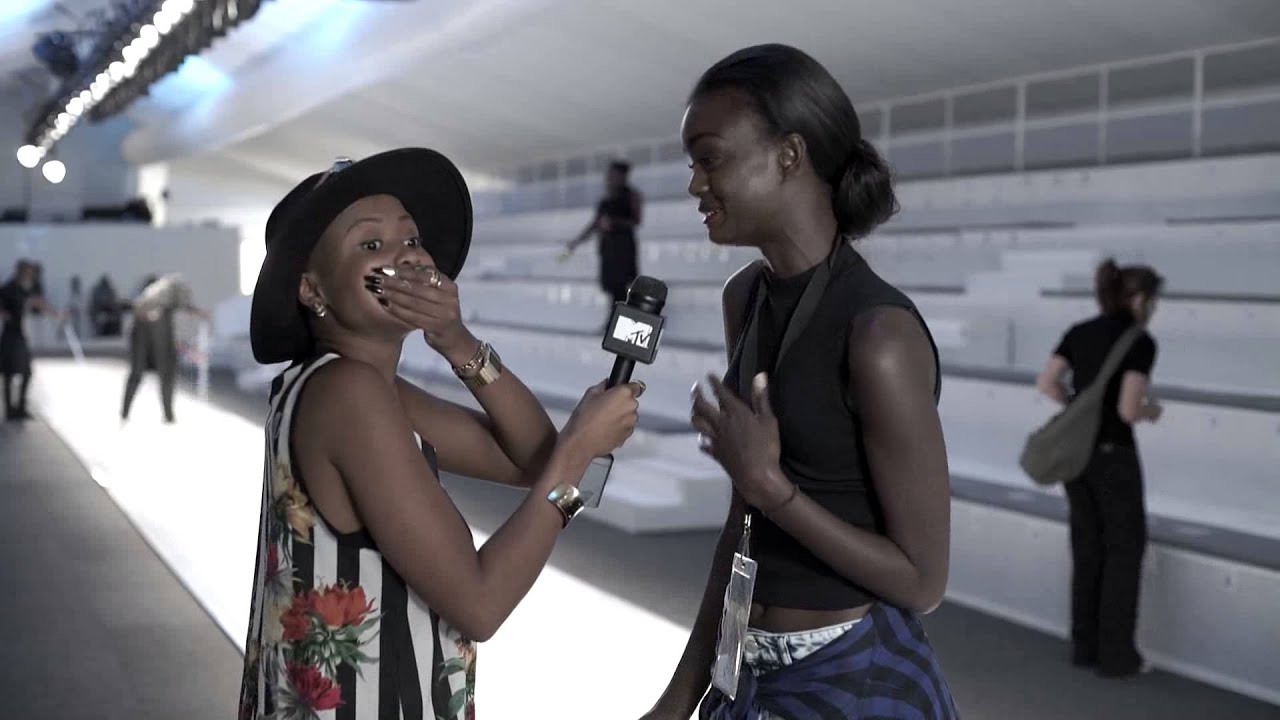 Nomuzi speaks to model Adau Mornyang