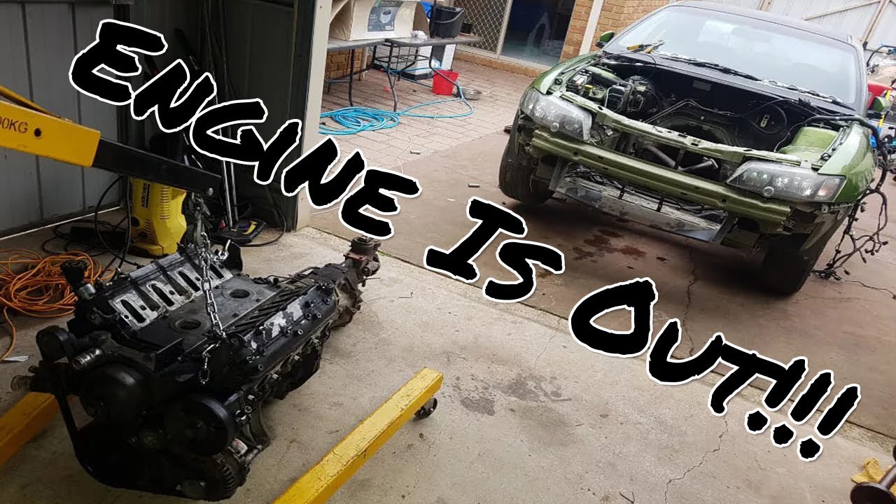 Project VY SS Part 2 Engine Removal