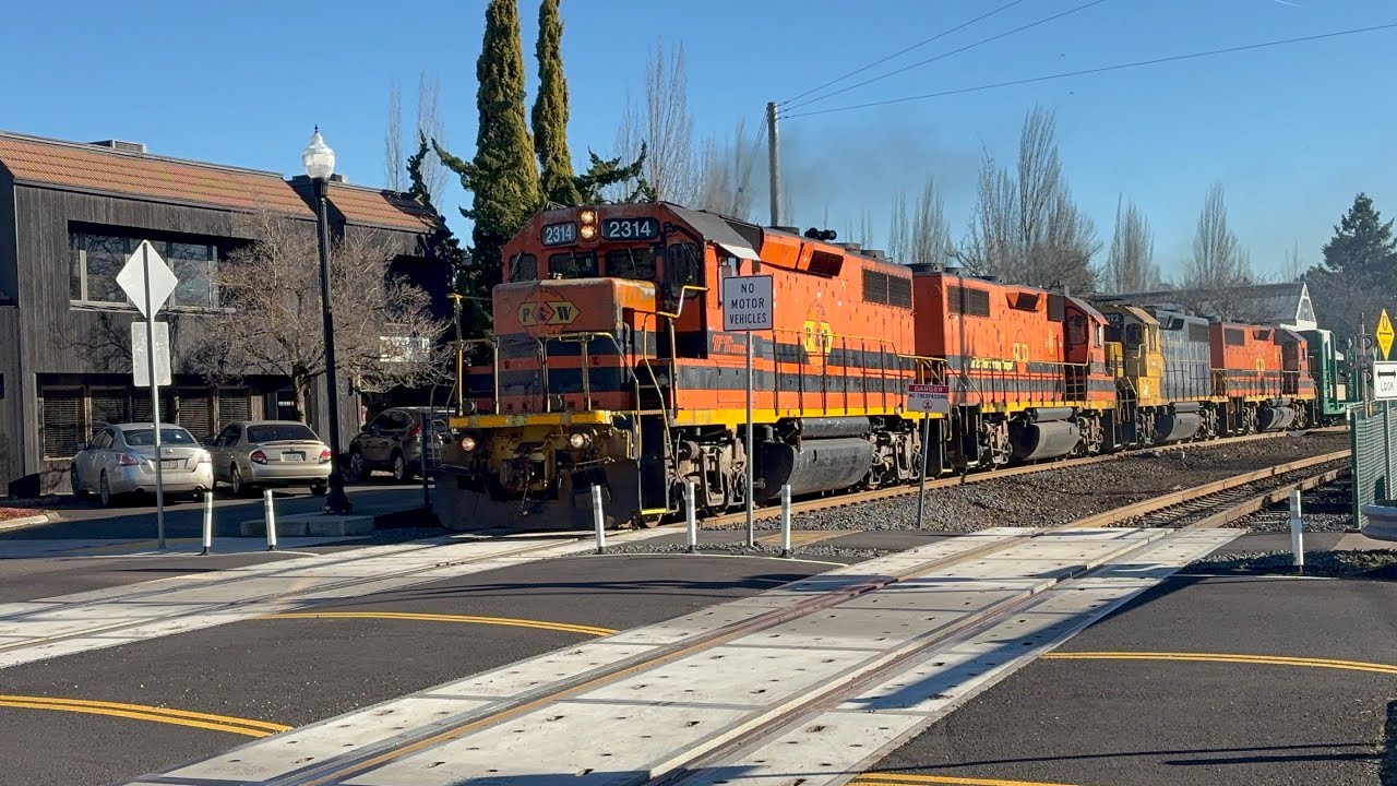 Portland and western 2314 664 on SW Main Street in Tigard OR