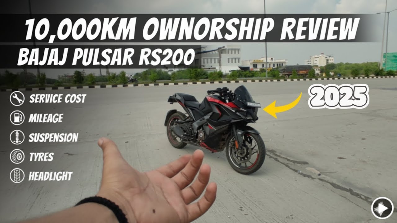 Ownership review 10000km New pulsar Rs200 (2025)#bajaj #rs200