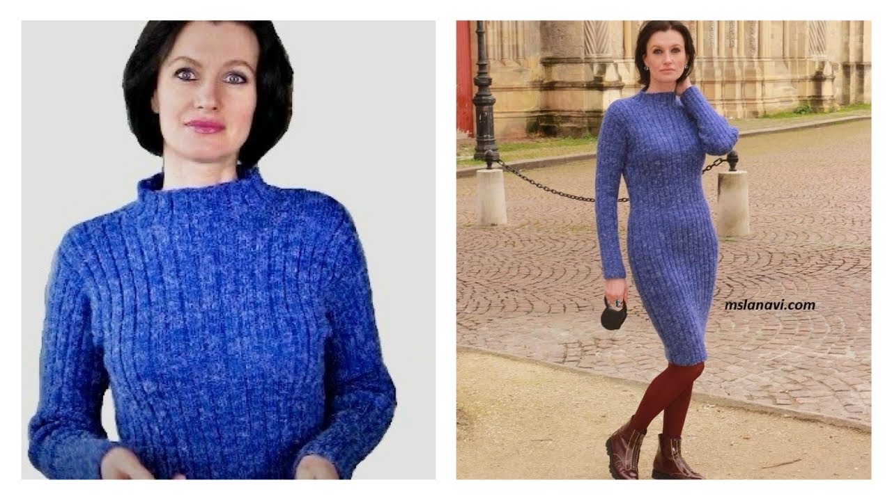 Basic Ribbed Knit Dress | Measurements, Shaping & Full Breakdown Part 1| Easy Knitting Tutorial