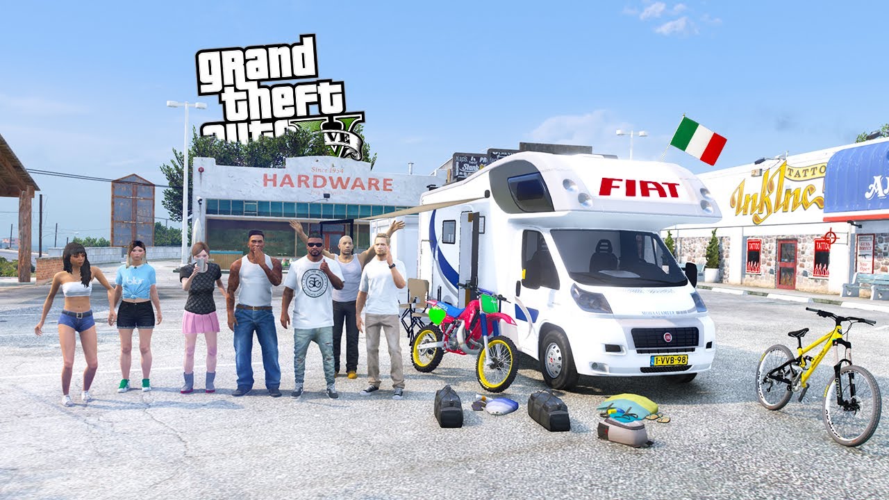SI PARTE! VIAGGIO in FIAT DUCATO CAMPER - GTA 5 MOD VITA DA GANGSTER (6) #86