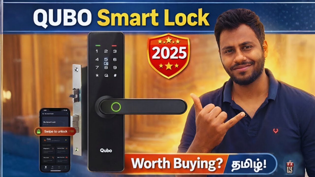 QUBO Smart Door Lock Tamil Review 🇮🇳 2026 | Fingerprint + Mobile App | Worth Buying?