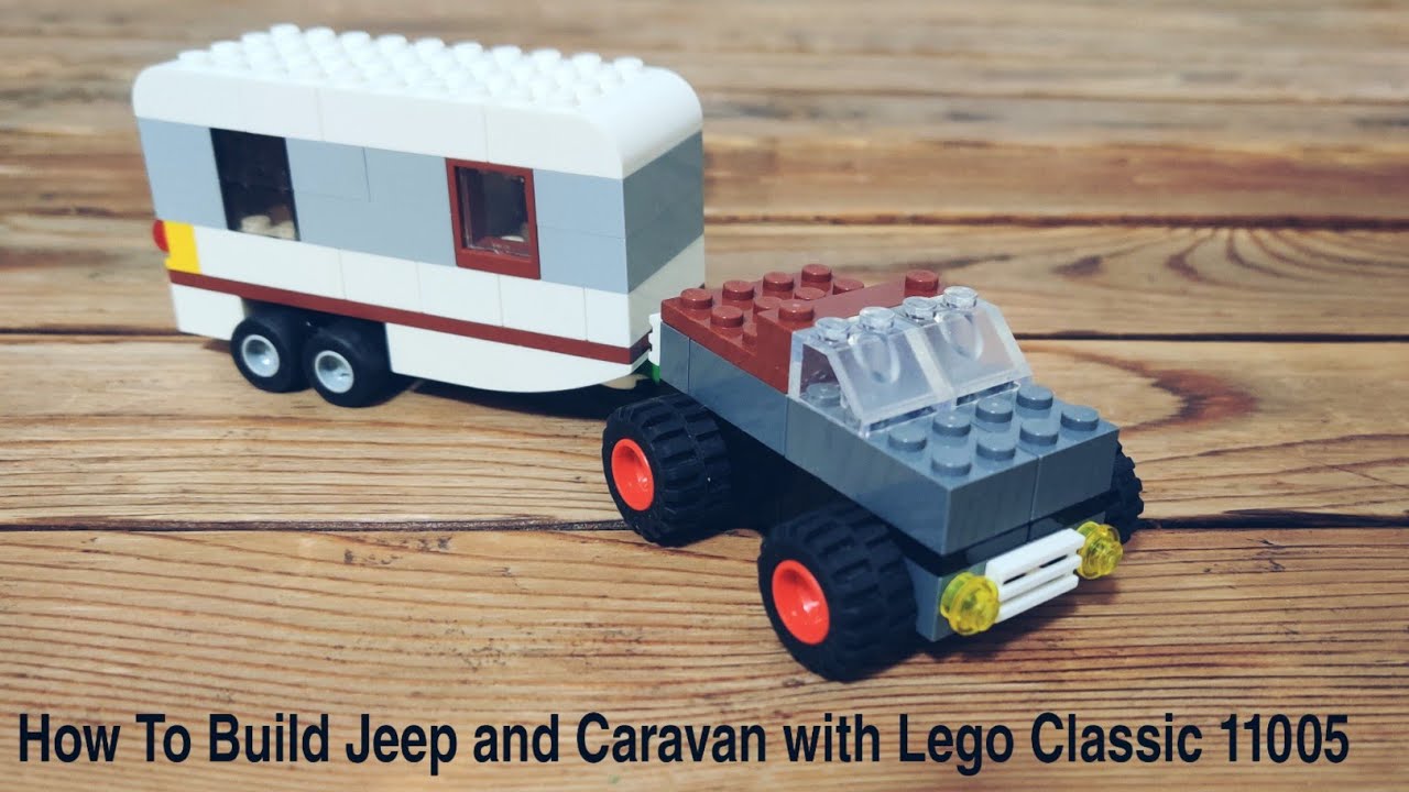 How To Build a JEEP and a CARAVAN With LEGO Classic 11005